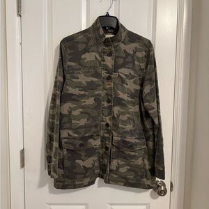 Lucky Brand Olive Camouflage Jacket